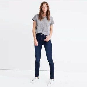 Madewell High Riser Skinny Dark Wash Jean Sz 26